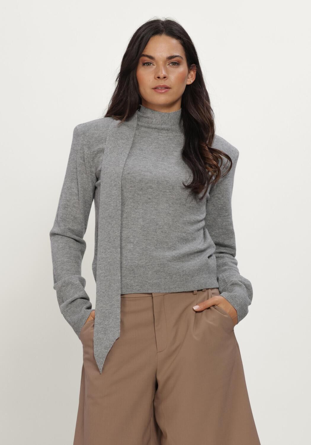 Grijze ROTATE Tops & T-shirts WOOL BLOW LS TOP - large