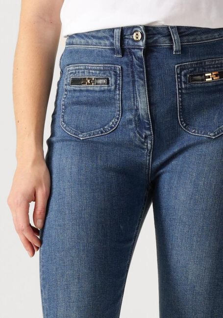 Blauwe ELISABETTA FRANCHI Flared jeans JEANS TROUSERS - large