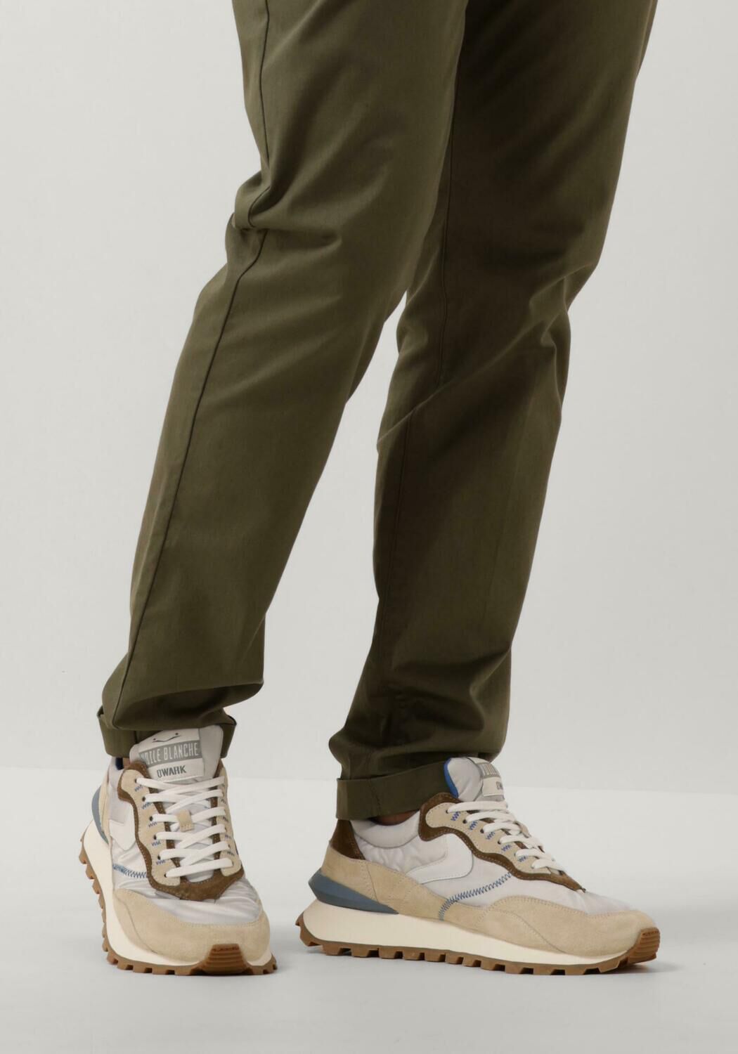 Grijze VOILE BLANCHE Lage sneakers QWARK HYPE MAN - large