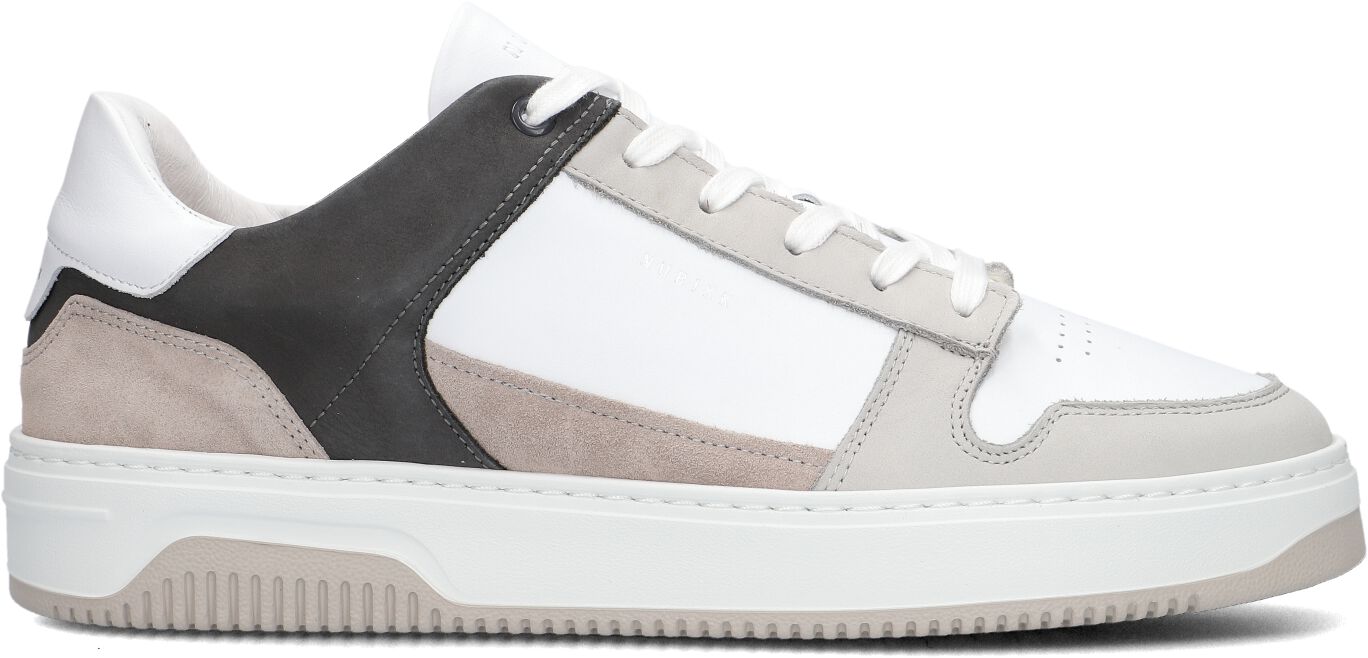 Nubikk Lage Sneakers Heren Basket Court Heren, Maat: 41, Materiaal: Leer, Kleur: Wit