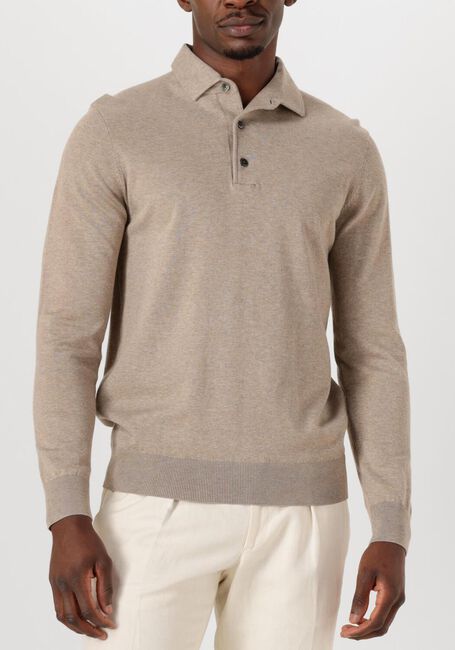Beige PROFUOMO Trui POLO ONEPIECE - large