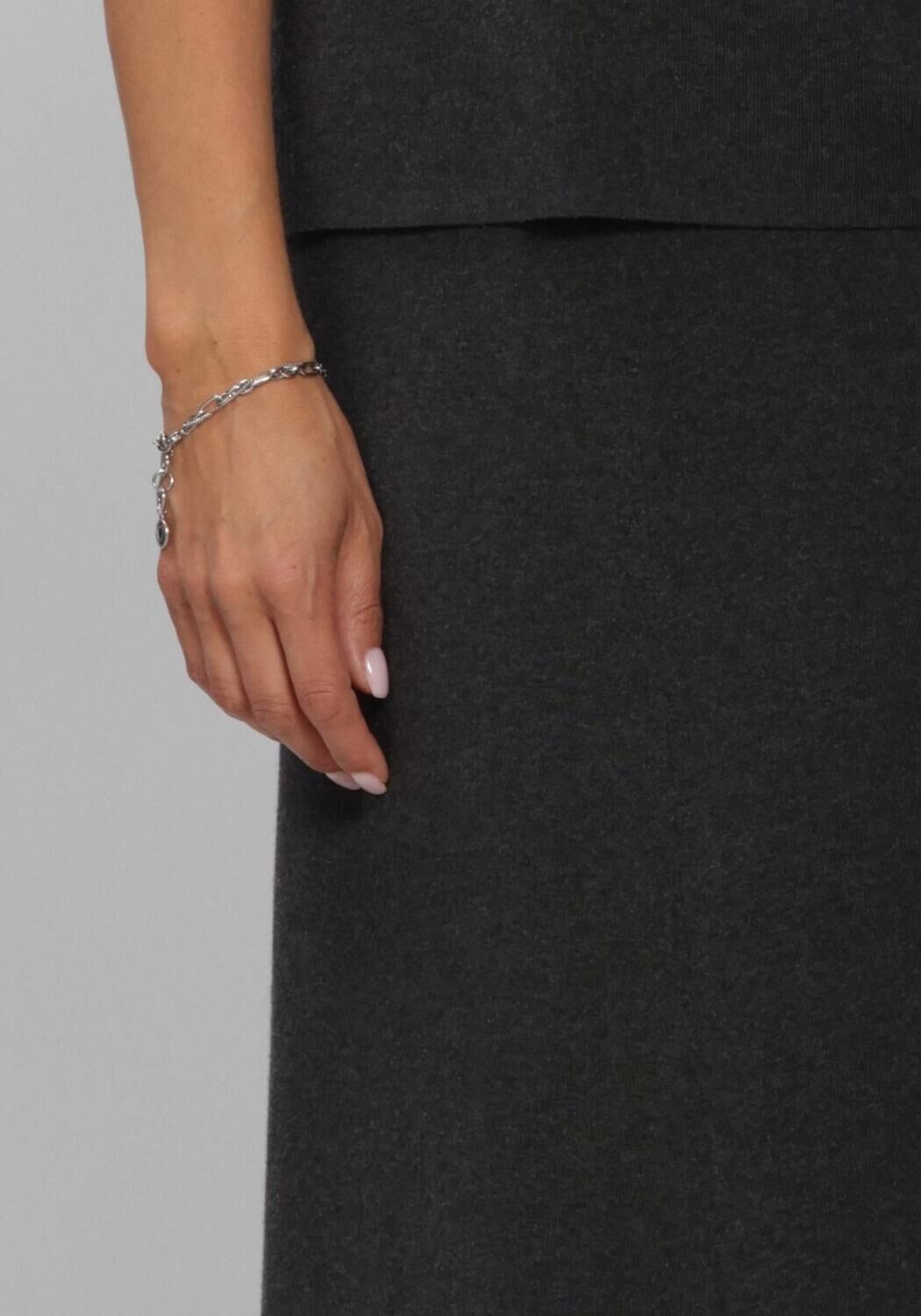 Antraciet KNIT-TED Vest VEERLE SKIRT - large