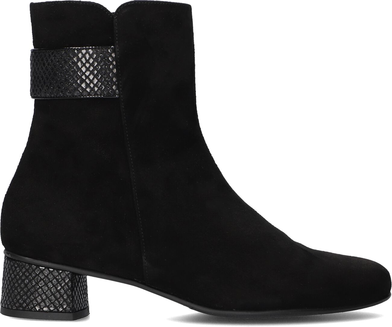 Hassia Enkellaarsjes
Dames 303092, Maat: 42, Materiaal: Suède, Kleur: Zwart