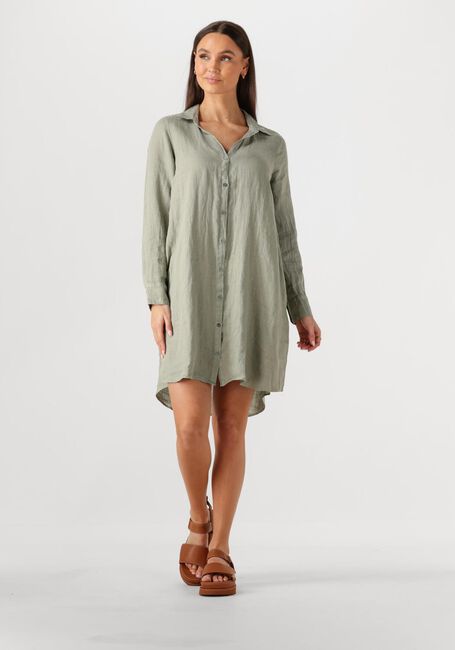 Groene MOS MOSH Mini jurk MMRIELLE LINEN DRESS - large