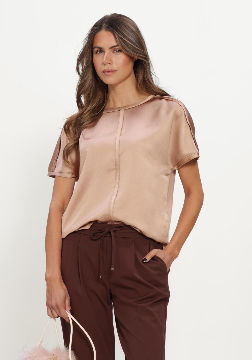 Beige LUISA CERANO Top T-SHIRT - large
