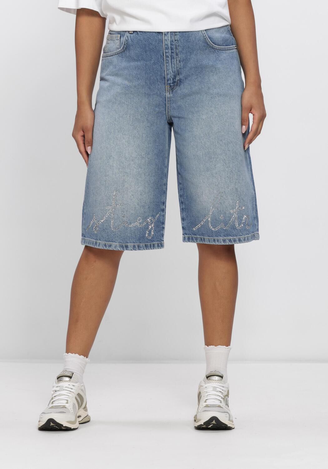 Blauwe STIEGLITZ Broeken DENIM SHORTS - large