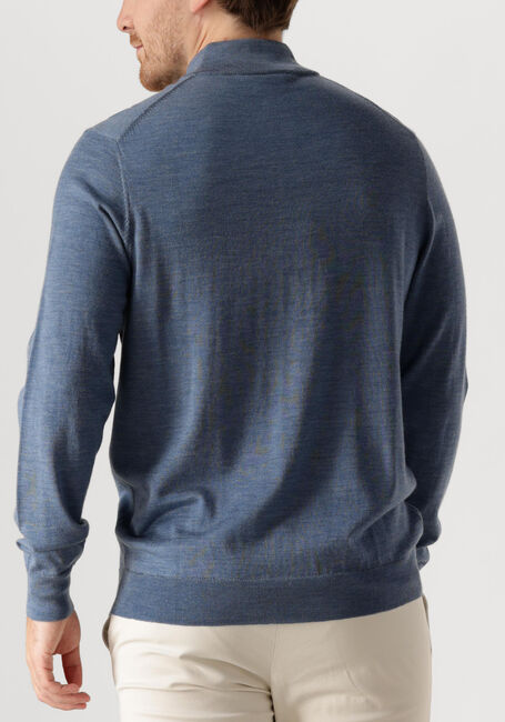 Lichtblauwe PROFUOMO Trui PULLOVER HALF ZIP - large