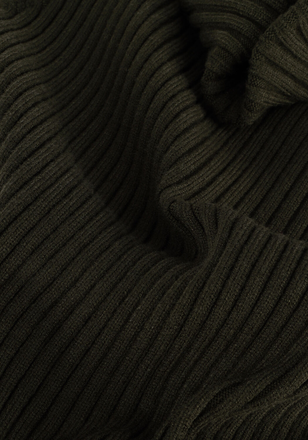 Groene JANICE Mini jurk JURK GEBREID KOL TRAVIS - large