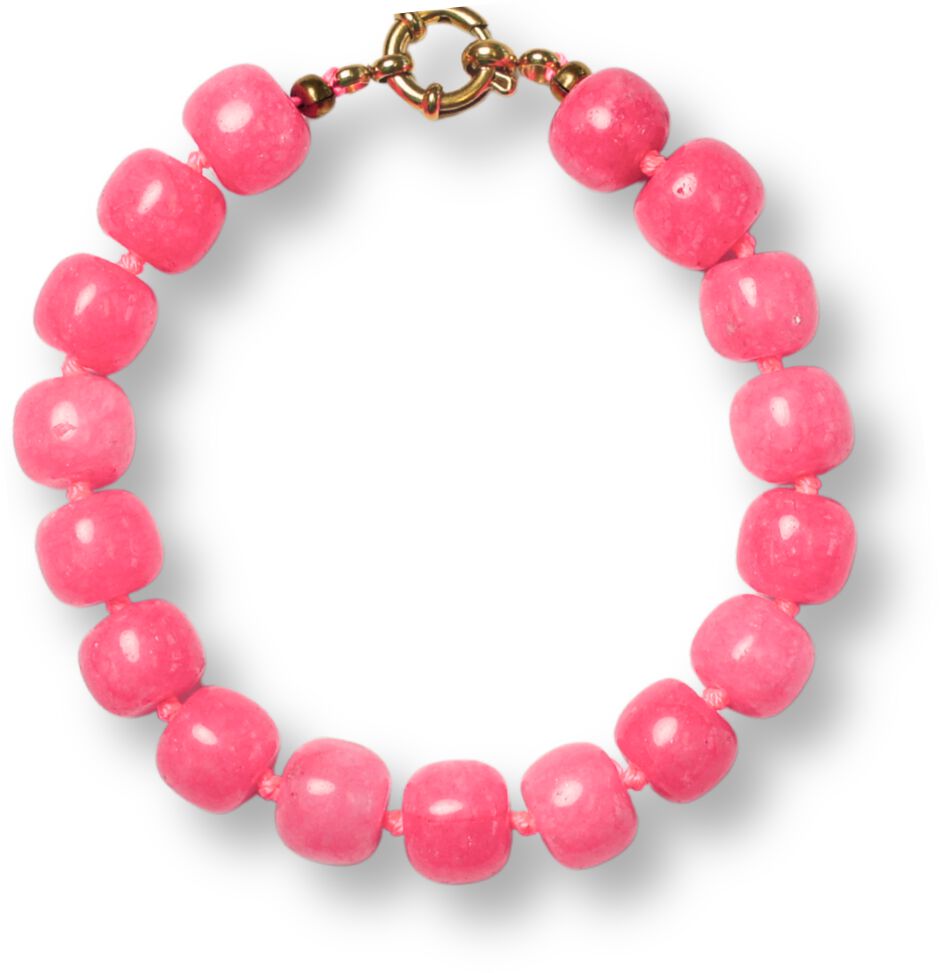Bonnie Studios Armband Dames William Neon Bracelet, Kleur: Roze afbeelding 1