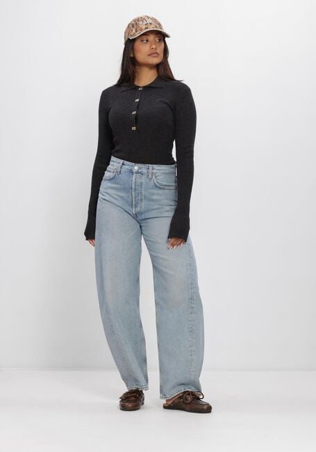 Blauwe AGOLDE Barrel jeans LUNA PIECED JEAN IN ADDITION - large