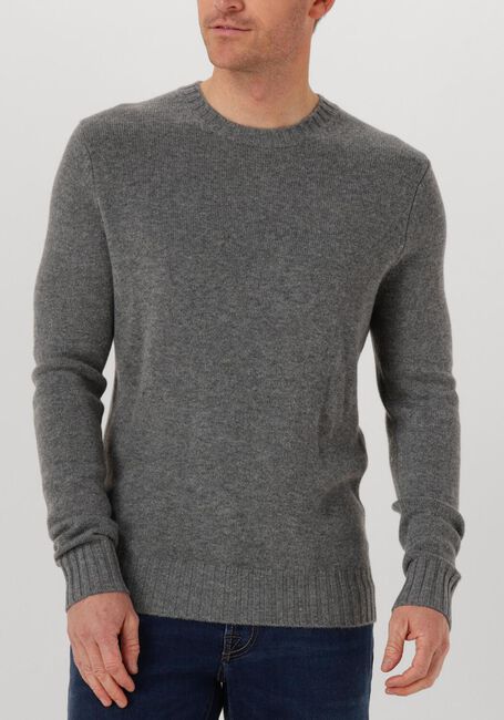 Grijze LEURINK KNIT Trui RIFREDO O-NECK - large