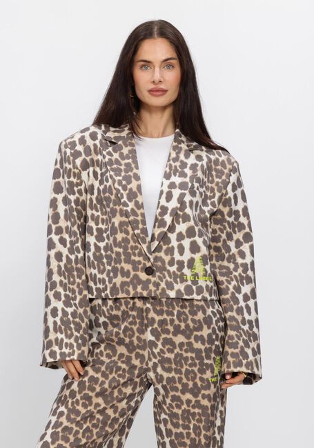 Multi ALIX THE LABEL Blazer LADIES WOVEN ANIMAL CROPPED BLAZER - large