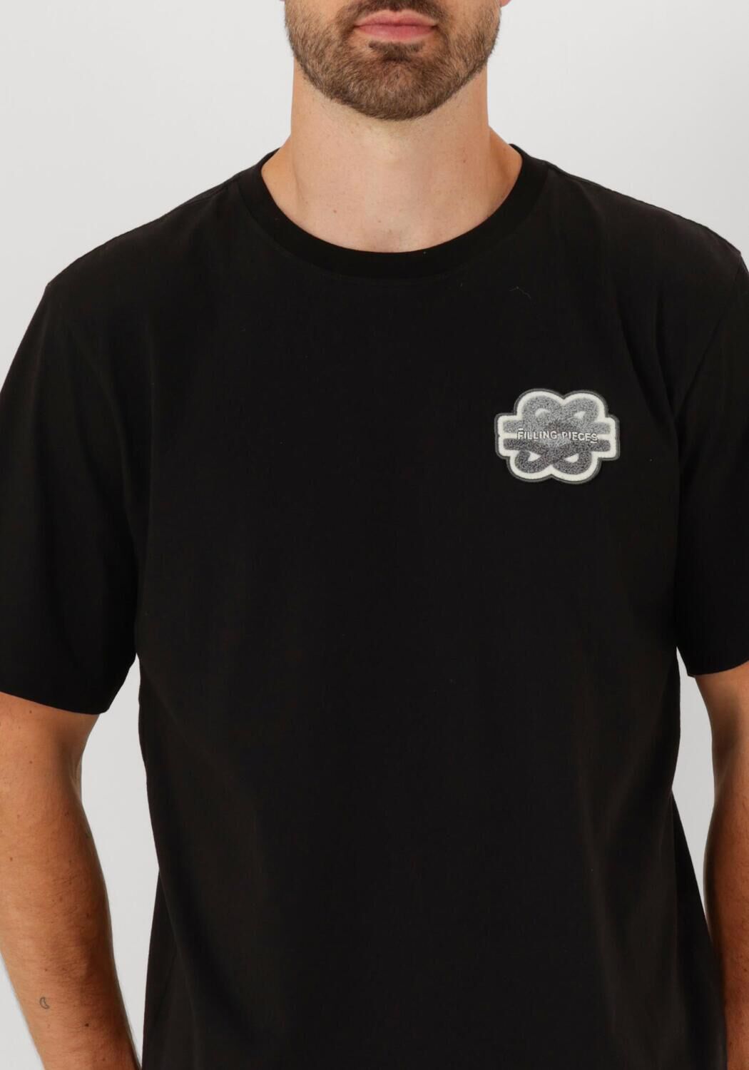 Zwarte FILLING PIECES T-shirt T-SHIRT GOWTU - large