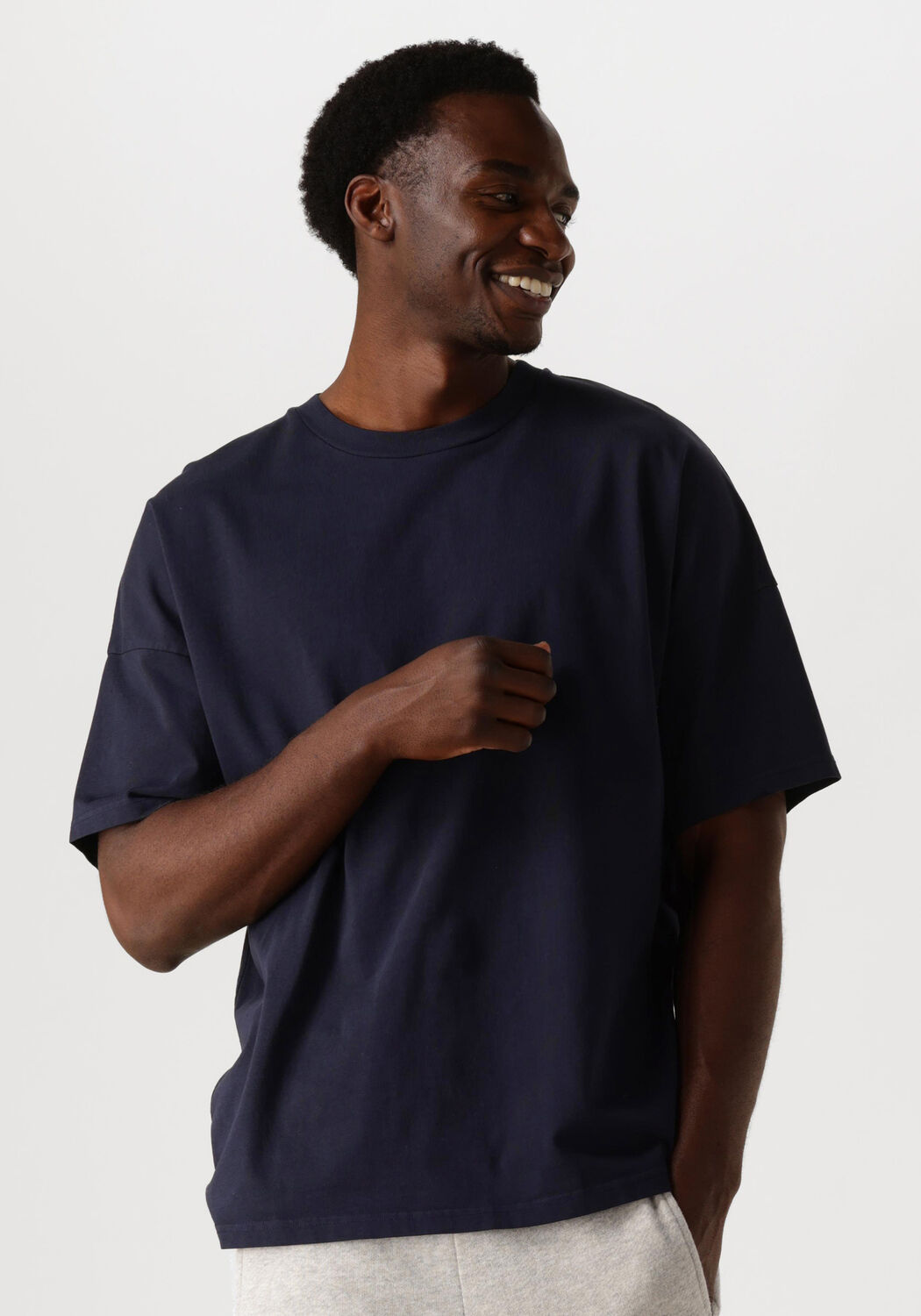 American Vintage T-Shirt Heren Fizvalley Men, Maat: M/L, Kleur: Donkerblauw