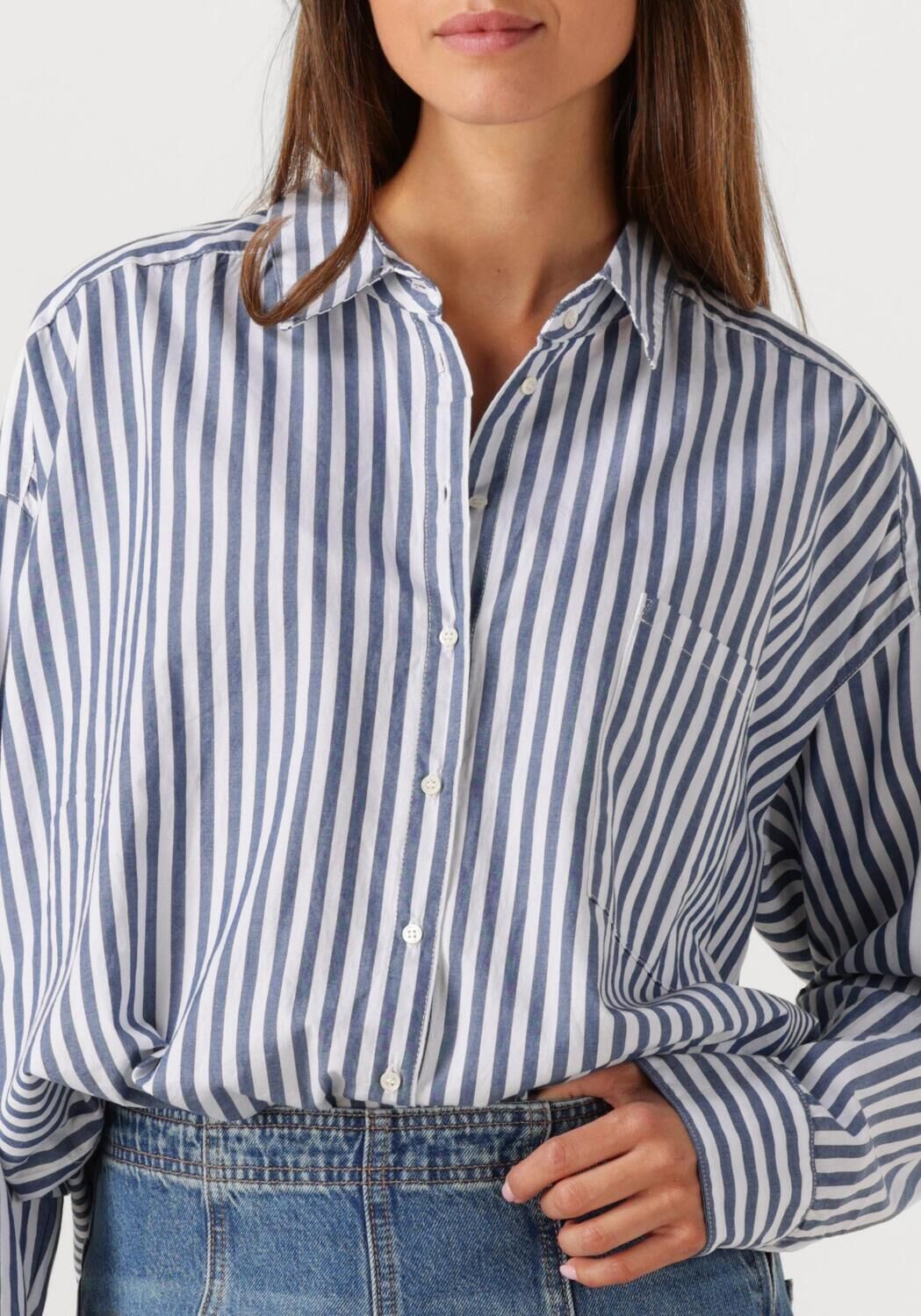 Blauwe XIRENA Blouses JORDY SHIRT - large