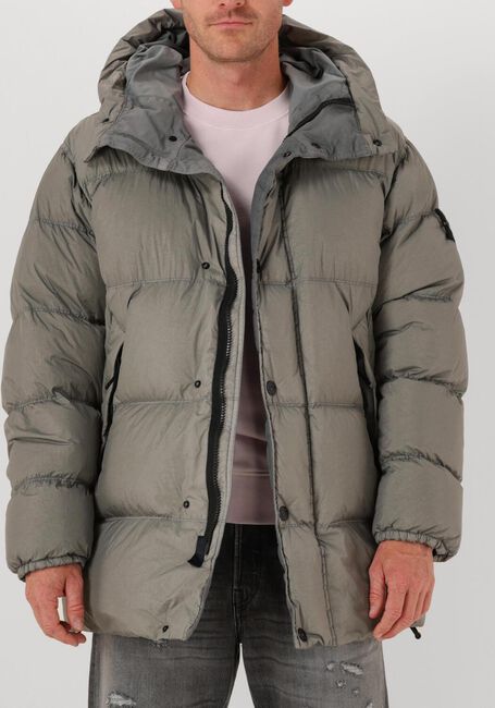 Grijze STONE ISLAND Parka's SHORT PARKA - large