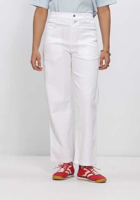 Witte PENN & INK Wijde broek TROUSERS - large