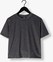 Blauwe SUMMUM Top SHORTSLEEVE TOP LUREX RIB STRIPE Blauwe SUMMUM Top SHORTSLEEVE TOP LUREX RIB STRIPE - medium