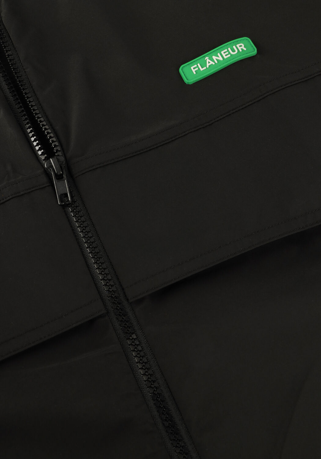 Zwarte FLANEUR Jack BADGE TRACK JACKET - large