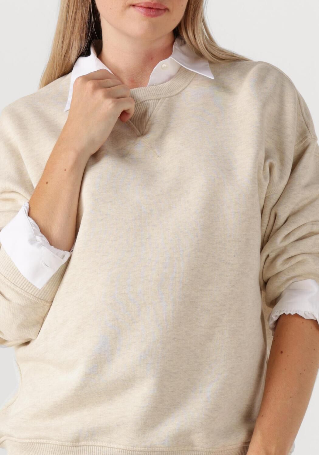 Beige CLOSED Trui RELAXED SWEAT SHIRT - large
