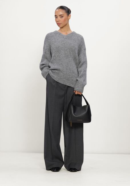 Donkergrijze FILIPPA K Wijde broek DARCEY WOOL TROUSERS - large