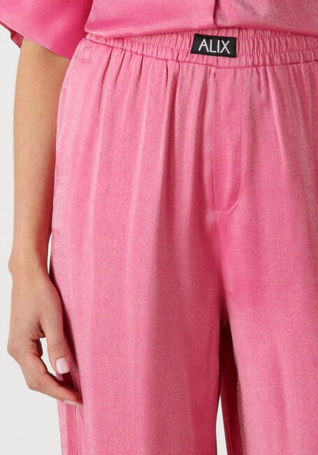 Roze ALIX THE LABEL Pantalon LADIES WOVEN SHINE WIDE LEG PANTS - large