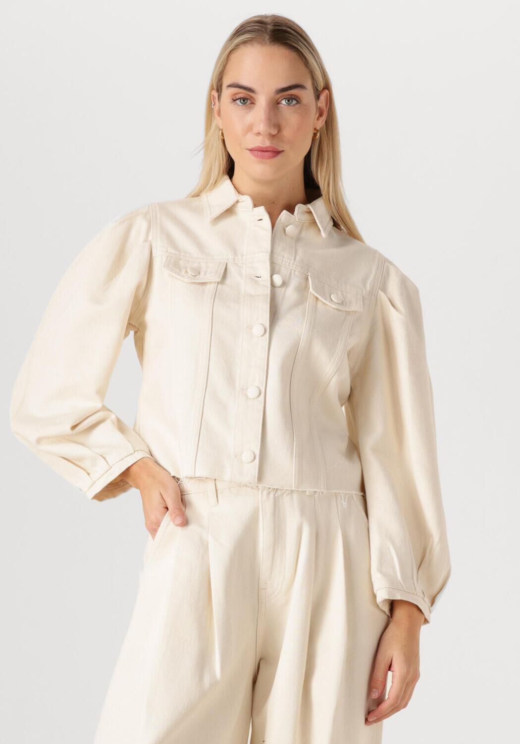 Ibana Blouse Dames Trania Sandstone, Maat: 36, Kleur: Ecru afbeelding 1