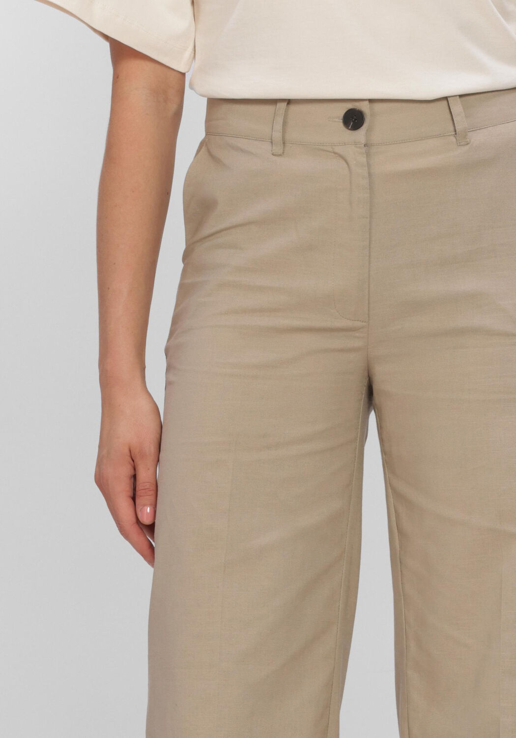 Beige CO'COUTURE Pantalon LEILACC WIDE LL PANT - large