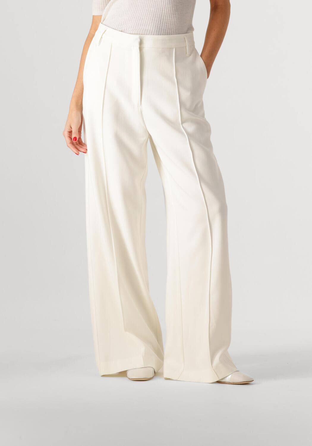 Herskind Pantalon Dames Kimberly Pants, Maat: 40, Kleur: Creme afbeelding 1