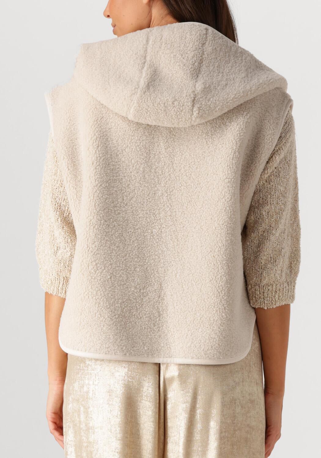 Ecru KNIT-TED Gilet BOWIE - large