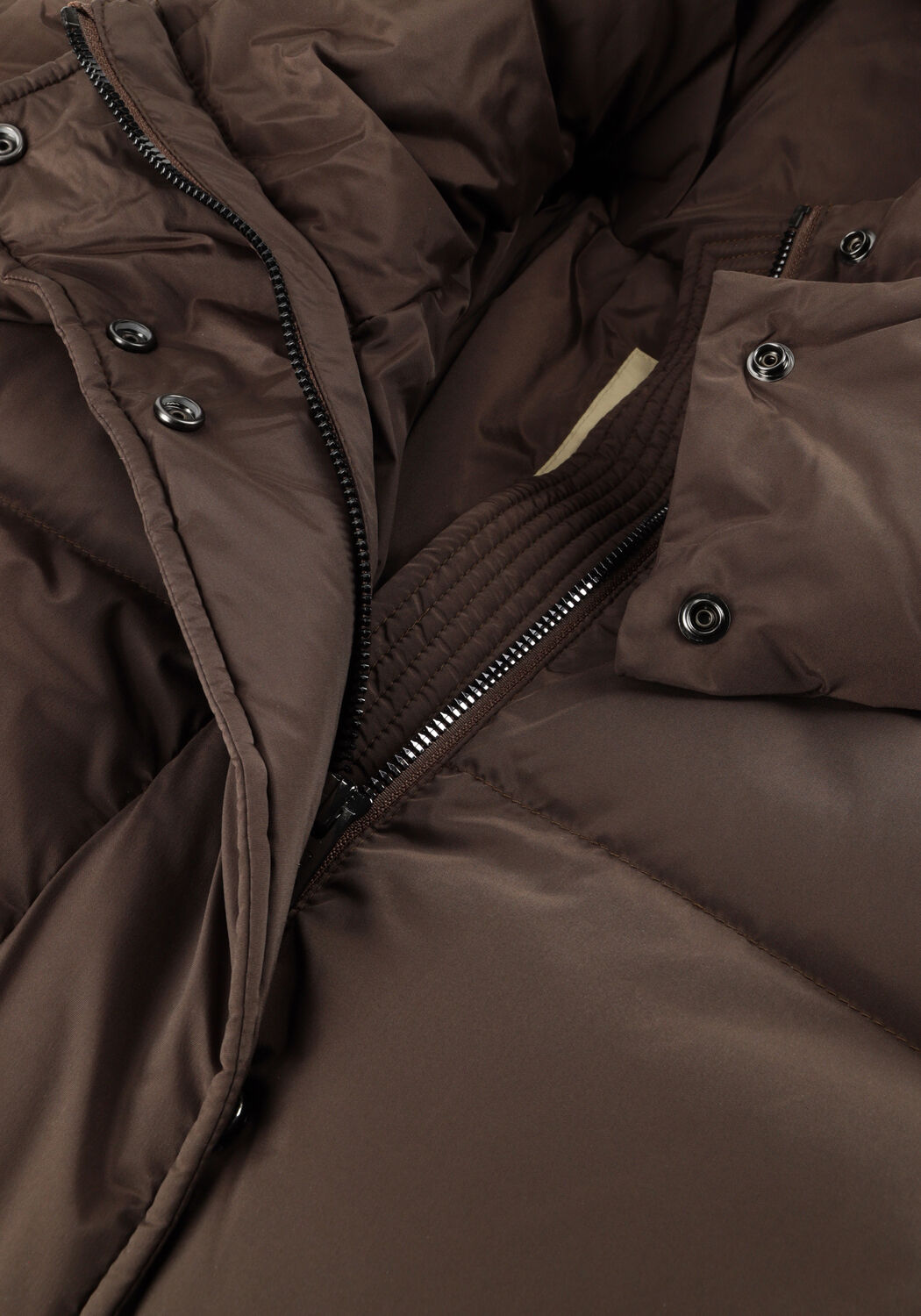 Bruine WOOLRICH Gewatteerde jas KELLY LONG PARKA - large