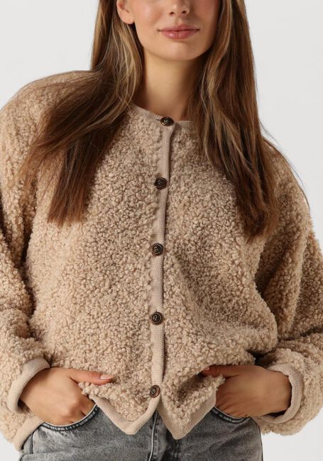 Ecru CO'COUTURE Jack NEW TIMMY TEDDY JACKET - large
