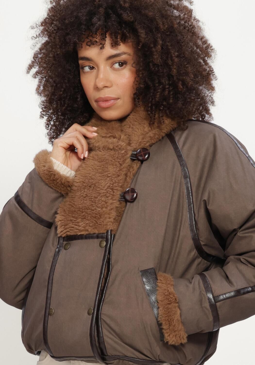 Bruine ISABEL MARANT Winterjassen OLINKA - large