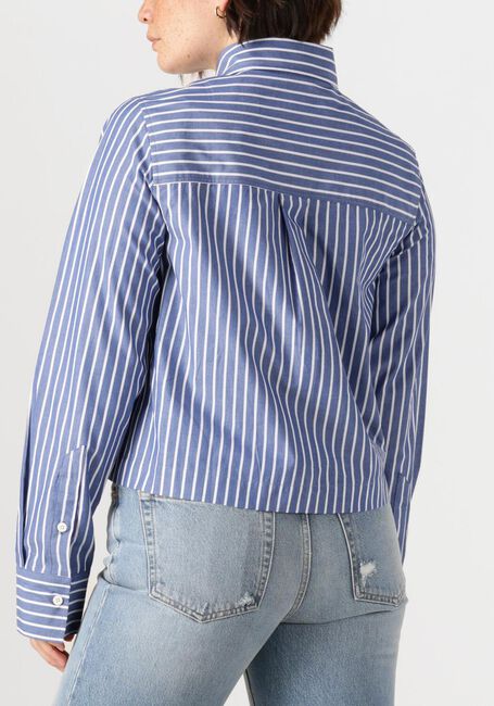 Blauwe CLOSED Blouses CROPPED CLASSIC SHIRT - large