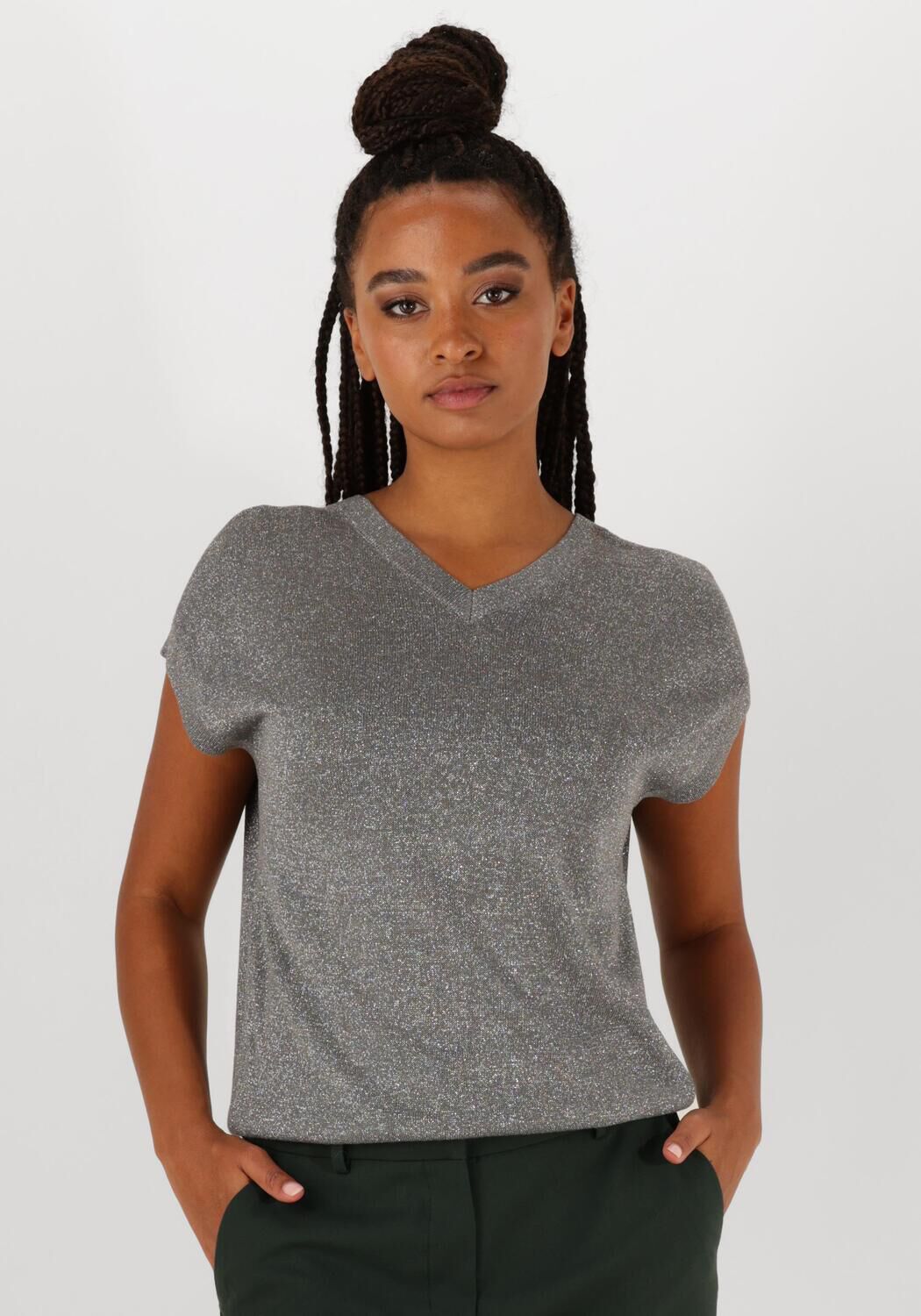 Beaumont T-Shirt Dames Dion Pullover, Maat: XS, Kleur: Zilver