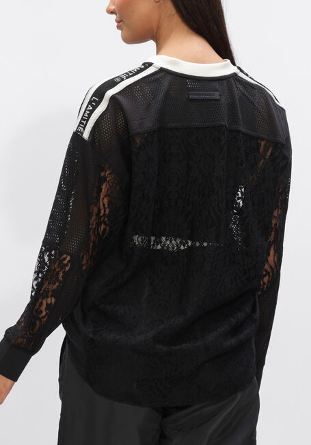 Zwarte HAUTE L'AMITI&Eacute; Tops & T-shirts LACE FOOTBALL V-BLOUSE - large