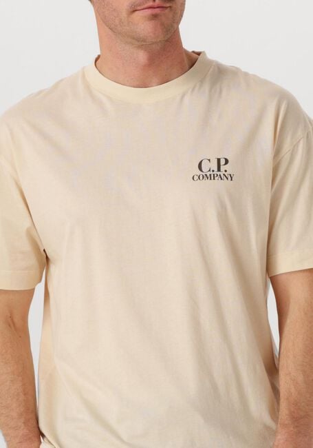 Beige CP COMPANY T-shirt T SHIRTS SHORT SLEEVE IN JERSEY 30/1 - large