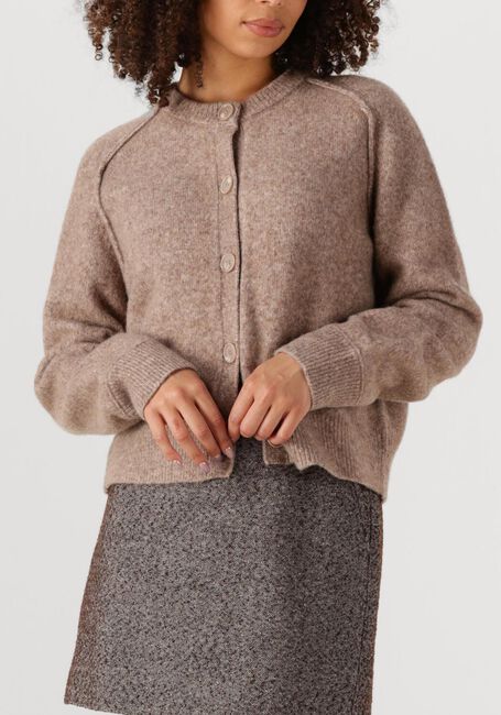 Bruine SECOND FEMALE Vest BANJA KNIT RAGLAN CARDIGAN - large