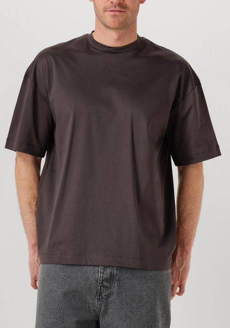 Bruine VALENZA Polo / T-shirt 1026 INTERLOCK SUPIMA OVERSIZED T SHIRT - large