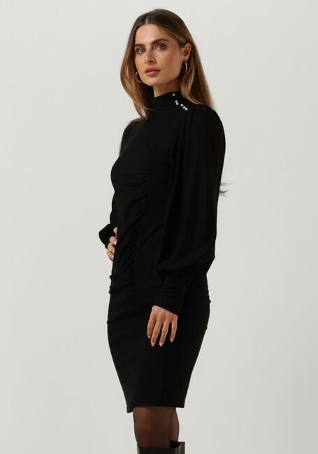 Zwarte GESTUZ Midi jurk RIFAGZ BUTTON PUFF DRESS - large