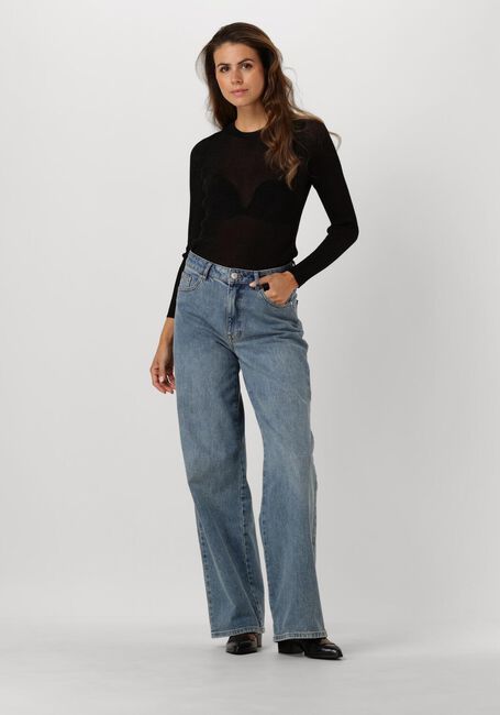 Zwarte GESTUZ T-shirt SILVIGZ DEEP BACK BLOUSE - large