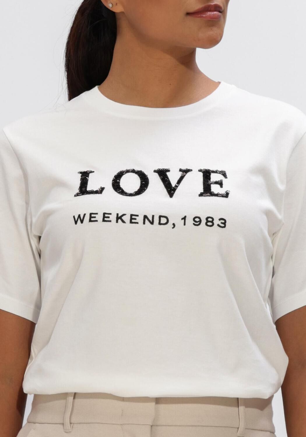 Gebroken wit MAX MARA T-shirt AGILE - large