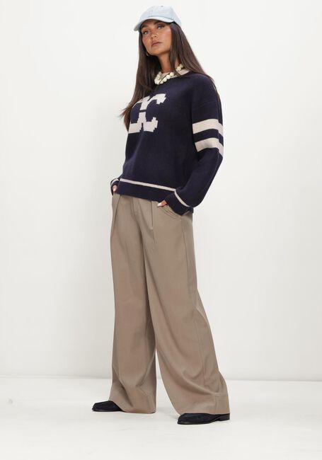 Donkerblauwe CO'COUTURE Trui ROWCC COCO LOGO KNIT - large