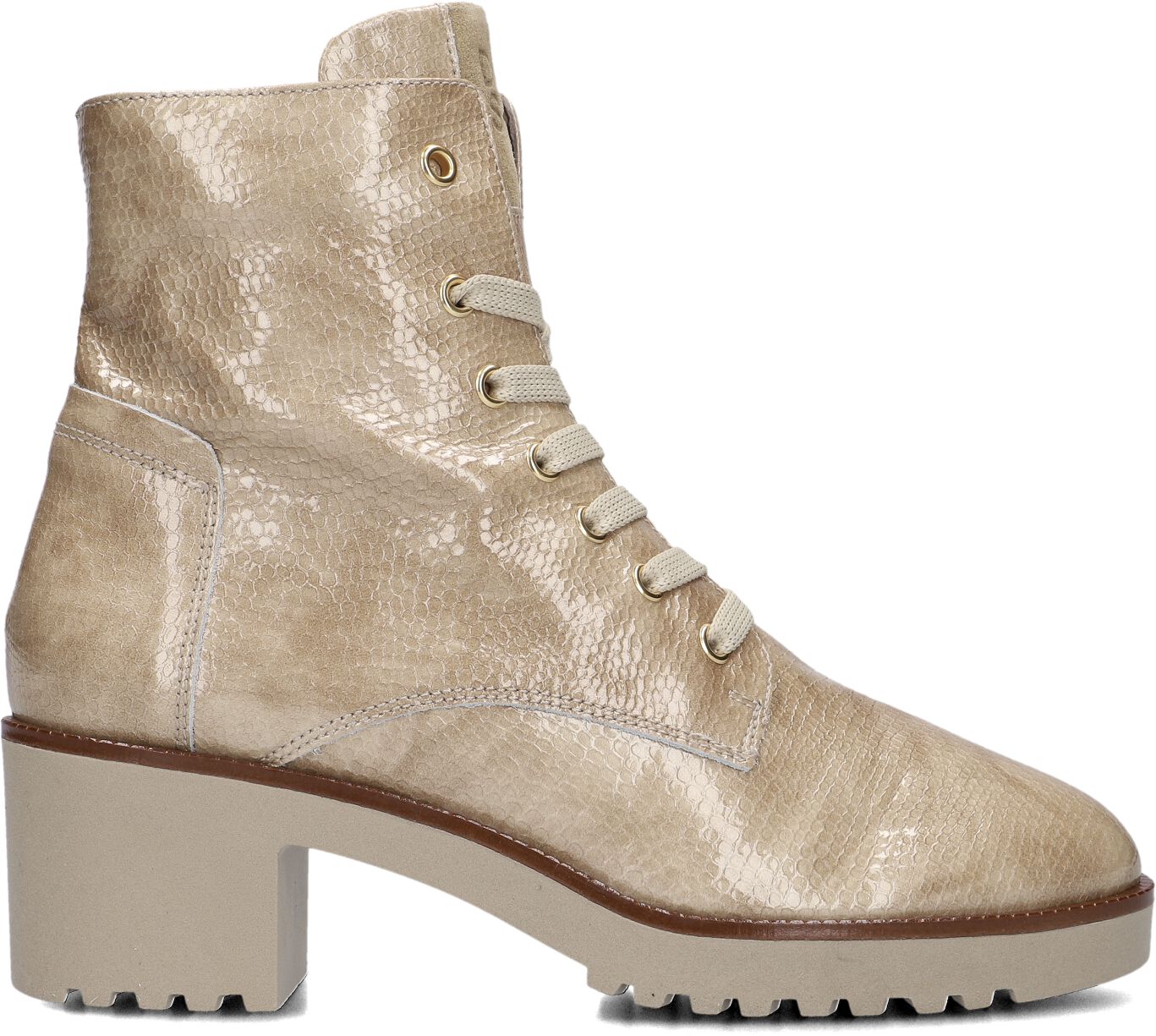 DL Sport Veterboots Dames 6410, Maat: 39, Materiaal: Leer, Kleur: Beige