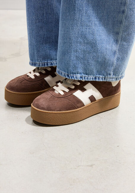 Bruine HOGAN Lage sneakers H681 ALLACCIATO H Bruine HOGAN Lage sneakers H681 ALLACCIATO H - large