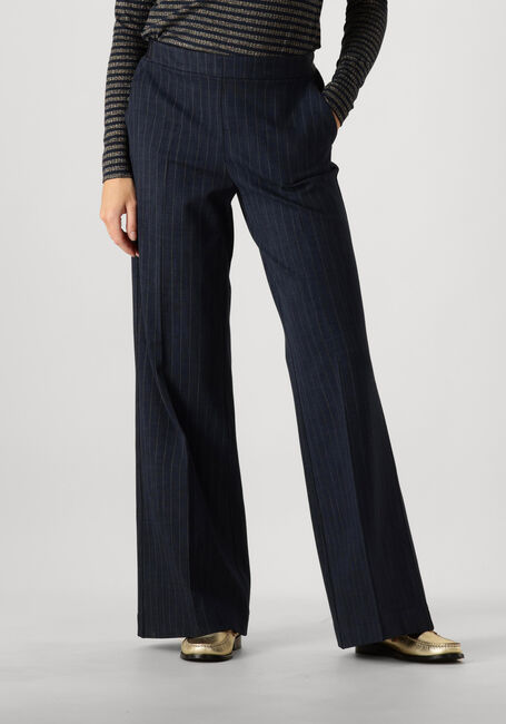 Blauwe SUMMUM Pantalon TROUSERS BOOT CUT PUNTO VINTAGE STRIPE - large
