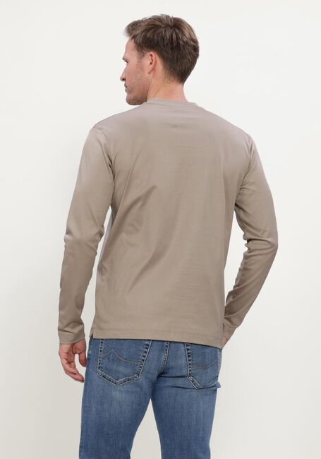 Taupe VALENZA T-shirt INTERLOCK SUPIMA T-SHIRT L/S - large