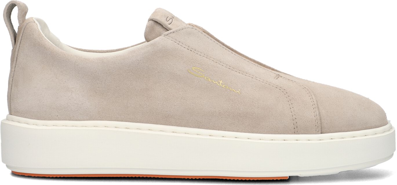 Santoni Lage Sneakers Dames 61224, Maat: 38, Materiaal: Suède, Kleur: Beige