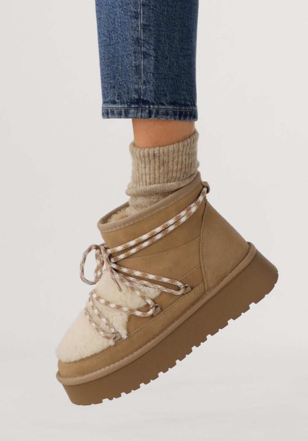 Beige NOTRE-V Vachtlaarzen FEMM - large