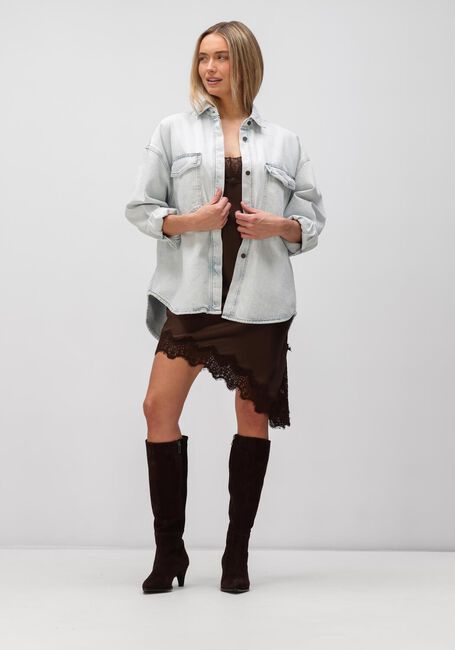 Bruine HAUTE L'AMITI&Eacute; Mini jurk NAOMI ASYM LINGERIE DRESS - large